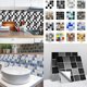 thumbnail image 1 of Gwong Decoración hogareña 10 unids / set Etiqueta de teja impermeable Etiqueta de teja fuerte PVC 3D DIY DIY autoadhesivo Vinilo para el hogar Gwong 21073225, 1 of 6