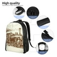 thumbnail image 5 of Fuzoiu Train Print Laptop Backpack,Work Business Backpacks, Large Capacity Nurse Bag College Bookbag for School, Waterproof Casual Daypack for Travel, 5 of 8