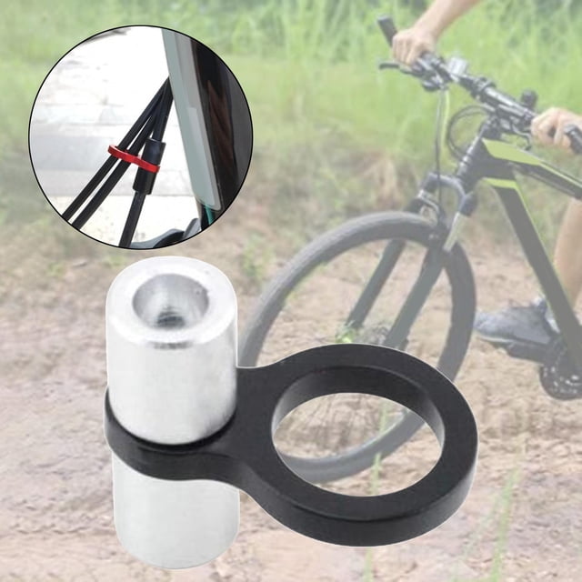 Durable Bicicletas Aceite Manguera Clip Marco Hebilla Línea Línea Línea Carcasa Tubo Durable Aluminio Freno Guía Manguera Manguera Alquiler Cable Hose Negro plata Macarena Tubo de aceite de bicicleta clip fijo