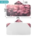 thumbnail image 2 of BZSMCE Towels Kids Hooded Beach Towel Pink Glittery Flowers Pool Bath Towel Soft, 2 of 7