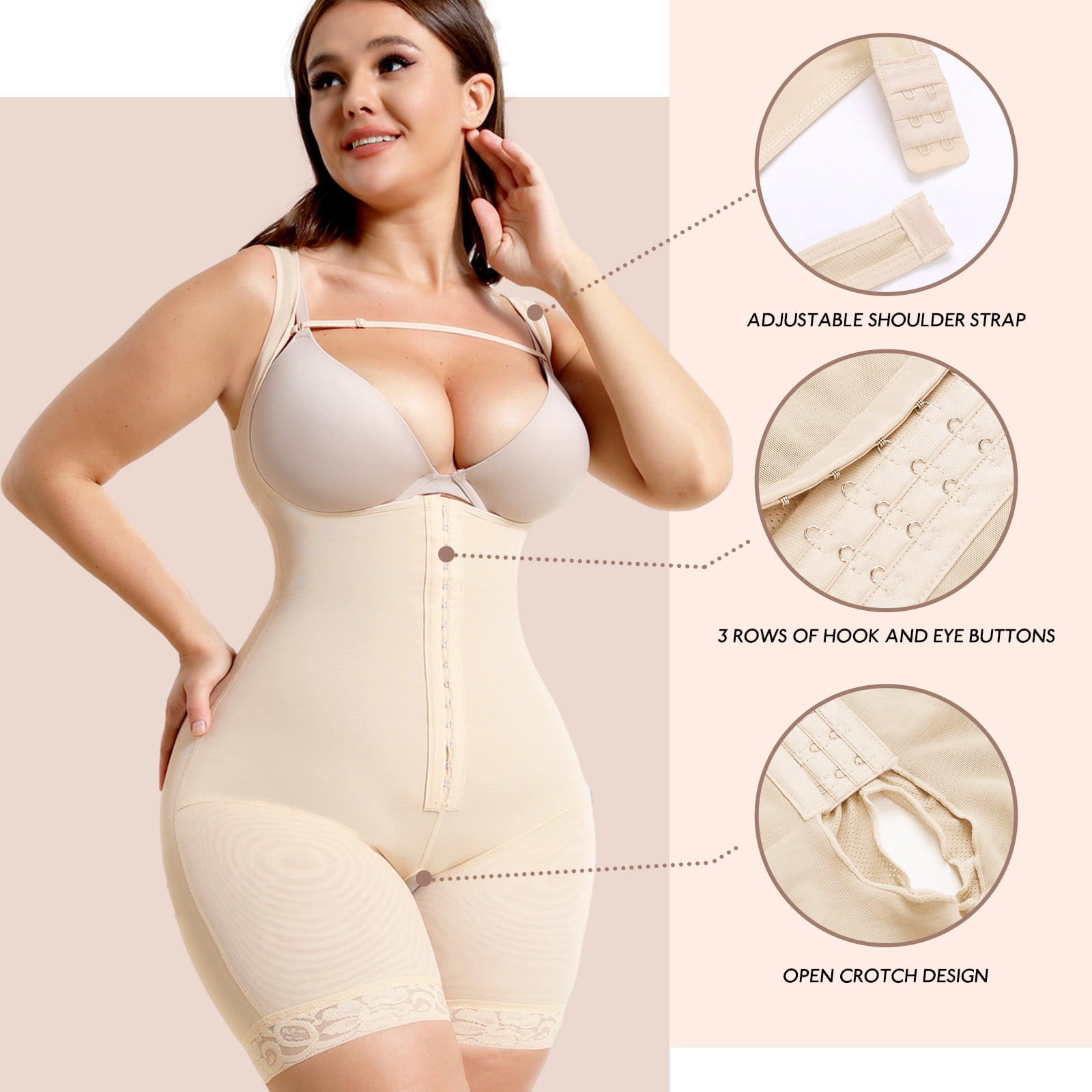 JOSHINE Body Shaper for Women Compression Garment Post Surgical L 