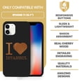thumbnail image 7 of Case Yard Wooden Case for iPhone-11 Soft TPU Silicone cover Slim Fit Shockproof Wood Protective Phone Cover for Girls Boys Men and Women Supports Wireless Charging I Love Istanbul Design, 7 of 7