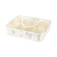 thumbnail image 3 of Bandeja dividida para servir aperitivos, contenedor de almacenamiento de alimentos, caja para aperitivos, contenedor para Picnic, viaje de verduras 8 cuadrícula, 3 of 9