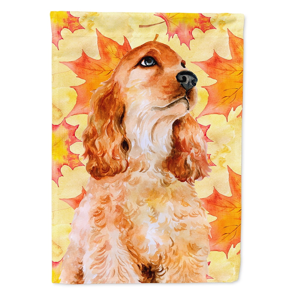 Cocker Spaniel Fall Garden Flag - Walmart.com - Walmart.com