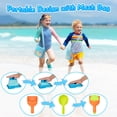 thumbnail image 3 of Kit de construcción de castillos de arena Hugcaty de Beach Toys con bolsa de malla, 9 unidades, 3 of 6