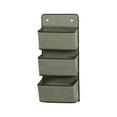 thumbnail image 2 of Hanging Storage Bag Behind the Door Organizer, 3-layer Polyester Fabric with Reinforced Hooks, Large Capacity & Foldable Design for Closet, Dorm Room, and Bedroom Organization,Vsgery, 2 of 8