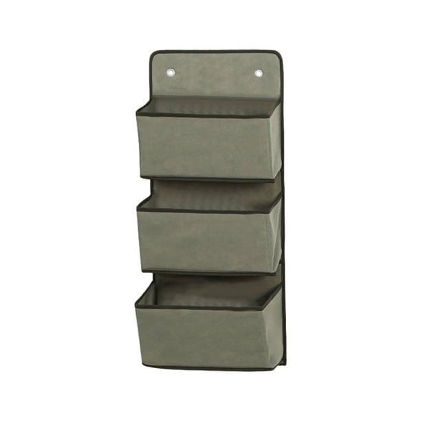 Organizador colgante con compartimentos para ropa, juguetes y artículos diversos. Bolsa de almacenamiento plegable para colgar en la puerta con ganchos reforzados. Organizador que ahorra espacio para