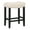 Black/Beige, variant on Polytrends Jameson Upholstered Polyester Black 24 Inch Counter Stool Black/Gray Wood Polyester Footrest Polyester Farmhouse
