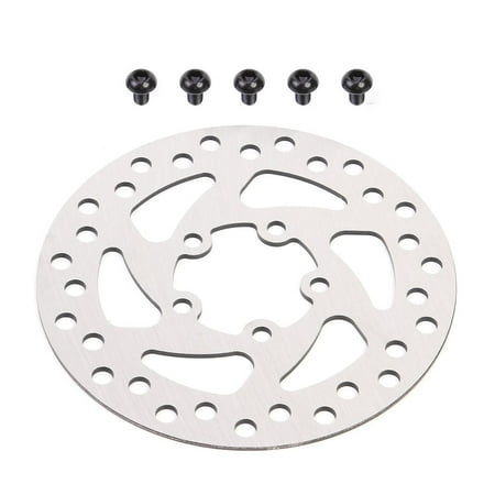 

Nitouy 120mm Silver Steel M365 PRO Brake Disc for Electric Scooter w/ 5Pcs Screws