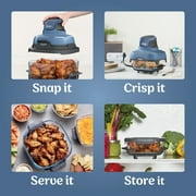 Ninja Crispi Glass Air Fryer 4-Qt, 3-in-1, Air Fry Recrisp, Portable, Dishwasher Safe, FN100ND Blue