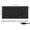 thumbnail image 1 of [10 Inch USB Wired Keyboard] 10 Inch Keyboard Portable Office Thin and Light Notebook Computer Device External USB Wired Keyboard, 1 of 13