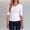White, variant on Womens Half Sleeve T-Shirts Summer V Neck Slim Fit Tops Solid Color Basic Tee Soft Layering Underscrubs Fashion Trendy Outfits 2026