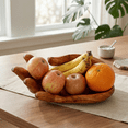 thumbnail image 2 of Wooden Handmade Hand Palm Fruit Decorative Bowl Centerpiece Hand Carved Art Home Decor Gift Decoration Artwork Handcrafted Storage Wood Serving Bowls, 2 of 9