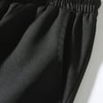 thumbnail image 7 of Ecqkame Men's Casual Sweatpants Side Striped Elastic Waist Drawstring Straight Pants Workout Athletic Jogger Trousers with Pockets Black L, 7 of 7