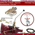 thumbnail image 1 of American Shifter  C4 Shifter Kit Chrome 12 in. E Brake Cable Trim Kit Dipstick for F6F8A, 1 of 1