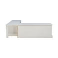 thumbnail image 6 of Linon Romero Casual Wood Corner Dining Breakfast Nook with Storage, White, 6 of 21