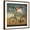 Brown Frame, variant on Art.com Pug on a Bike Indigo Stretched Canvas Print Wall Art by Ryan Fowler, 16" x 16"