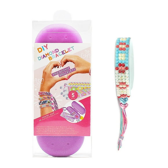 Wuztai Deals 90% off Clearance Diamond Art Bracelet Kit Bracelet Making Kit For Girls Diamond Art Kits For Kids Diamond Art Diamond Art For Kids DIY Bracelet Making Kit For Girls Clearance