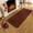 Brown, variant on PiGOGI Luxury Plush Bath Mats for Bathroom, Ultra Soft Velvet Fleece Non-Slip Shower Rug, Thick Absorbent Machine Washable Quick-Dry Bathroom Rugs for Toilet Tub Floor, Dark Yellow, 40x80cm