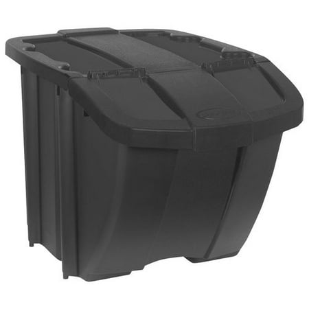 Suncast 18-Gallon Hopper Bin, Black