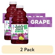 (2 pack) Juicy Juice 100% Juice, Grape, 48 fl oz Bottle