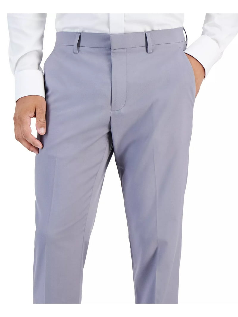 Perry Ellis Portfolio Mens Slim fit Dress Pants 36 / 30 Grey