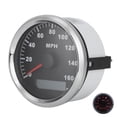 thumbnail image 3 of Velocímetro GPS universal de 85 mm / 3,3 pulgadas Cubierta frontal 316L impermeable antivaho 0-160 MPH para automóvil Camión Motocicleta ATV STOCK de EE. UU. (Marco plateado Esfera negra) Jadeshay A, 3 of 8