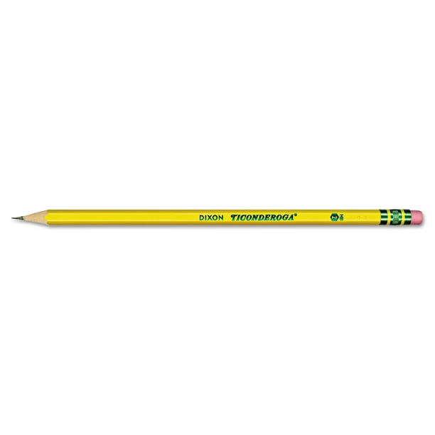 Dixon Ticonderoga Woodcase Pencil, 2 HB, Yellow, 12Count Walmart