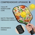thumbnail image 4 of Pickleball Paddles Set Of 1, Fiberglass Surface, Vintage Floral Print, 1 Paddle, 2 Balls & Bag, 4 of 5