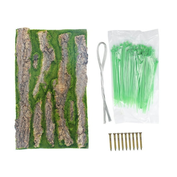 1 Set Emulated Bark Adorn Reptile Box Decorative Bark Fish Tank Background Fake Bark