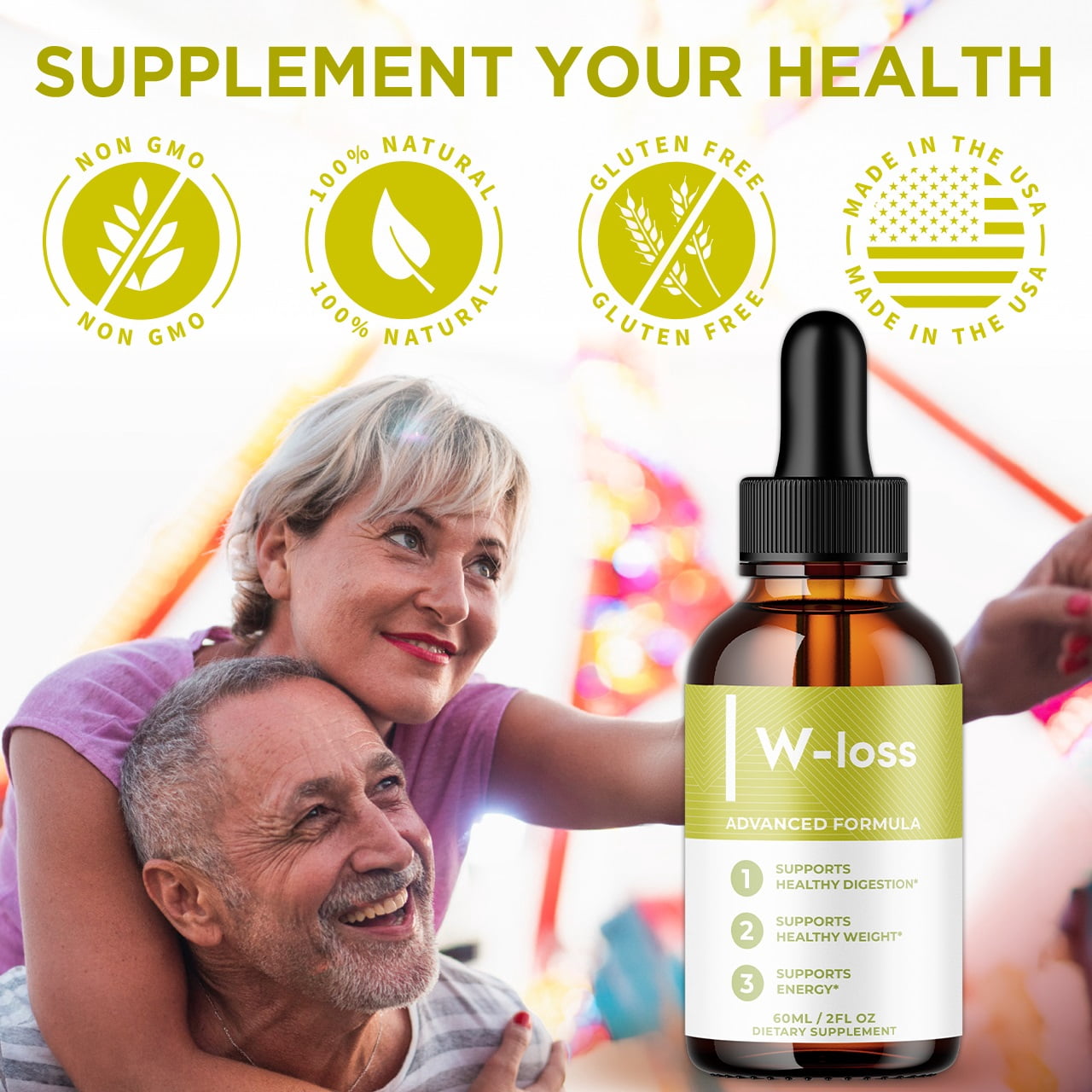 W-Loss Advanced Formula Drops Supporting Your Active Lifesyle Naturally 150 Servings