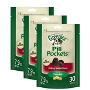 Greenies Pill Pockets, Hickory Smoke Flavor Treats for Dogs, 3 Pack