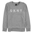 thumbnail image 1 of DKNY Sudadera con logo para mujer, gris, pequeña DKNY Camisa de entrenamiento, 1 of 1