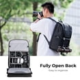 thumbnail image 4 of K&F Concept Camera Backpack, Camera Bags for Photographers Large Capacity Camera Case with Raincover,15-15.6 Inch Laptop Compartment Compatible for Canon/Nikon/Sony/DJI, 4 of 7