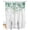 Light Green Gray Green White, variant on Split Shower Curtain for Transfer Bench, Teal Botanical Fabric Shower Curtains for Bathroom, Spring Weeping Eucalyptus Leaves Tub Sliding Transfer Bench Waterproof Bath Curtains 72"x78"