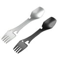 thumbnail image 4 of YSNOOWE 2Pack Rustproof Spork Stainless Steel Camping Cutlery for Travelers, 4 of 8