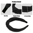 thumbnail image 4 of Unique Bargains 1 Pcs Faux Leather Knotted Headband Hairband for Women 1.57 Inch Black, 4 of 7