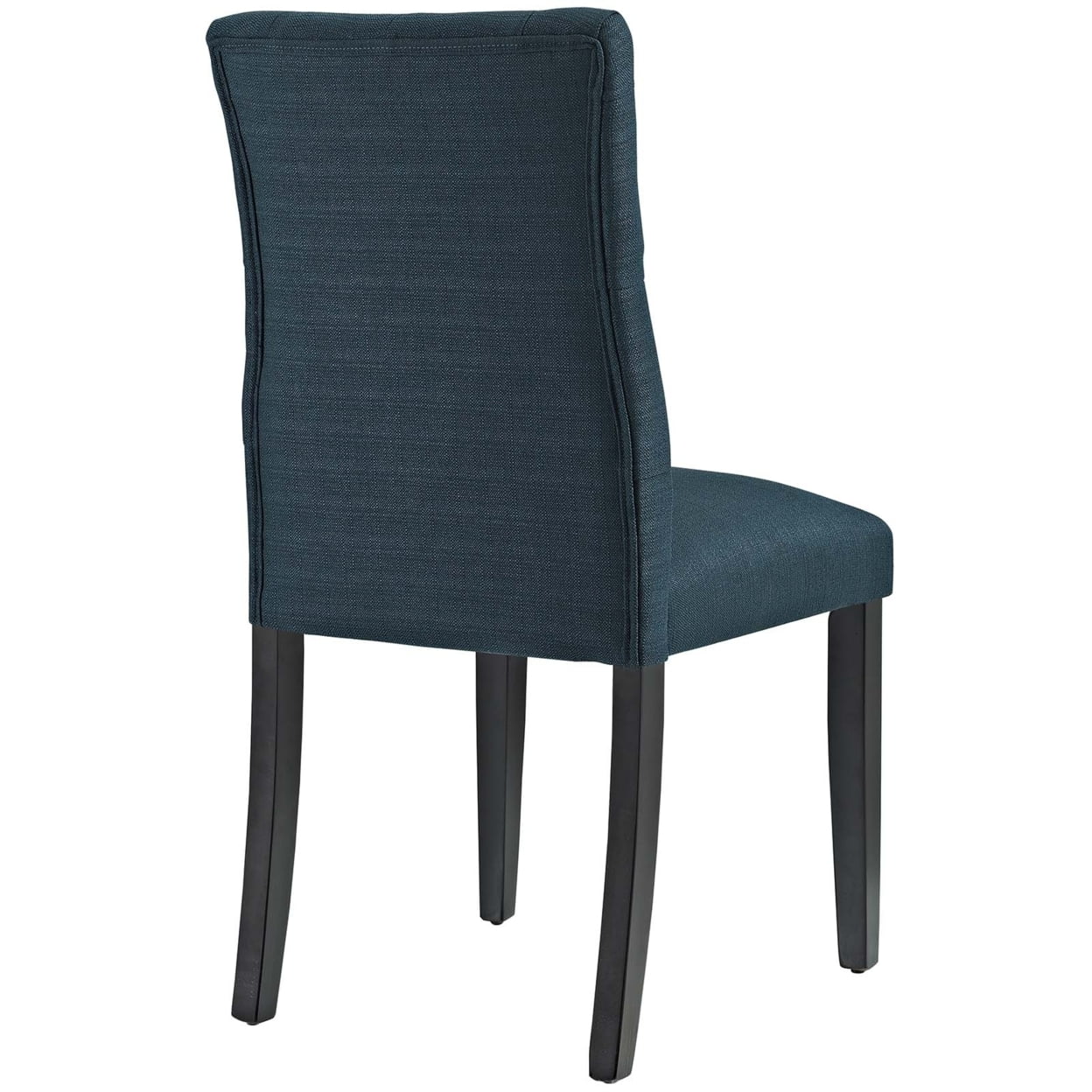 Modway Duchess 21.5" Modern Style Fabric Dining Chair in Azure Blue (Set of 2)