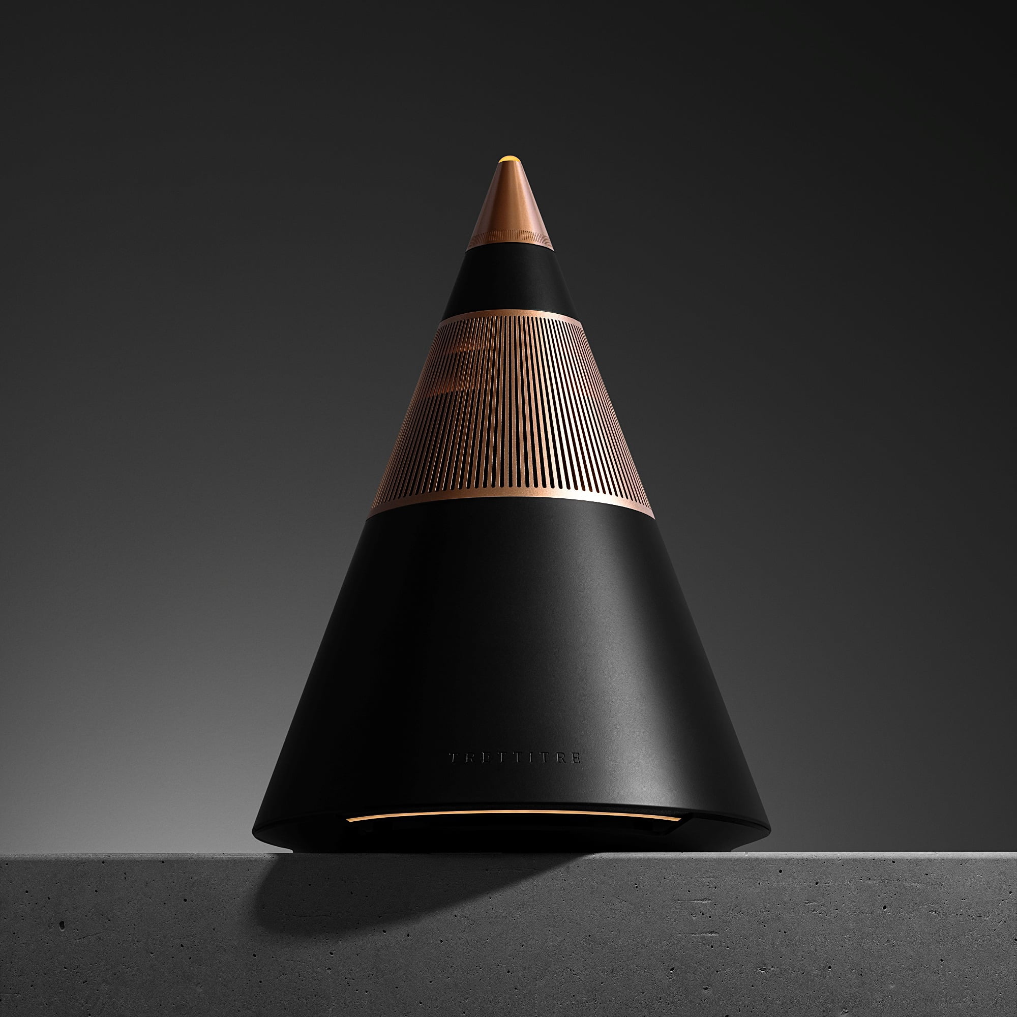 Trettitre TreSound 1 Concrete Speaker, 360° Surround Sound, 120W Hi-Fi Audio, Bluetooth 5.2 TWS Stereo Home Speaker