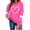 Hot Pink-4, variant on Dgankt Plus Size Clothes for Women Valentines Day Sweatshirt for Women Funny Love Heart Shirts Casual Valentine Pullover Long Sleeve Tops XS-XL