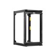 thumbnail image 1 of Tripp Lite SmartRack 16U Wall-Mount 2-Post Open Frame Rack, Hinged Front, Heavy Duty - Rack open frame - heavy duty - 2-post - wall mountable - black - 16U - 19", 1 of 12