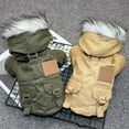 thumbnail image 6 of Dog Coat Small Dog Jacket Windproof Warm Padded Down Hoodie Snowsuit, Winter Dog Clothes for Cat Puppy Chihuahua Yorkie, 6 of 7