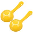 thumbnail image 1 of Cuchara de arroz semicircular 2pcs Pala de Porridge Cuchara de arroz de sushi (amarillo), 1 of 7