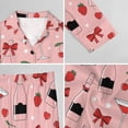 thumbnail image 6 of Top-kevin Women Long Sleeve Pajama Set Comfy Pjs Sets Cheetahs Leaping Purple Dots 2 Piece Lounge Set, 6 of 12