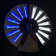 thumbnail image 5 of Ventilador Led plegable, iluminación de alto brillo, uso amplio, luces decorativas sin calefacción, ventilador brillante duradero multicolor para Club nocturno, 5 of 5