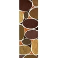 thumbnail image 2 of Emery, Kristin 9x18 White Modern Wood Framed Museum Art Print Titled - Warm Ovals II, 2 of 4