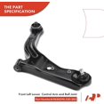 thumbnail image 6 of A-Premium Front Left Lower Control Arm with Ball Joint Compatible with Ford Escape Mazda Tribute 2001-2004 2.0L 3.0L Replace# 2L8Z3079AA, 3L8Z3079AA, 6 of 9