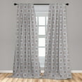 thumbnail image 5 of Ambesonne Geometric Curtains, Ornate Western Motif, Pair of 28"x63", Multicolor, 5 of 5