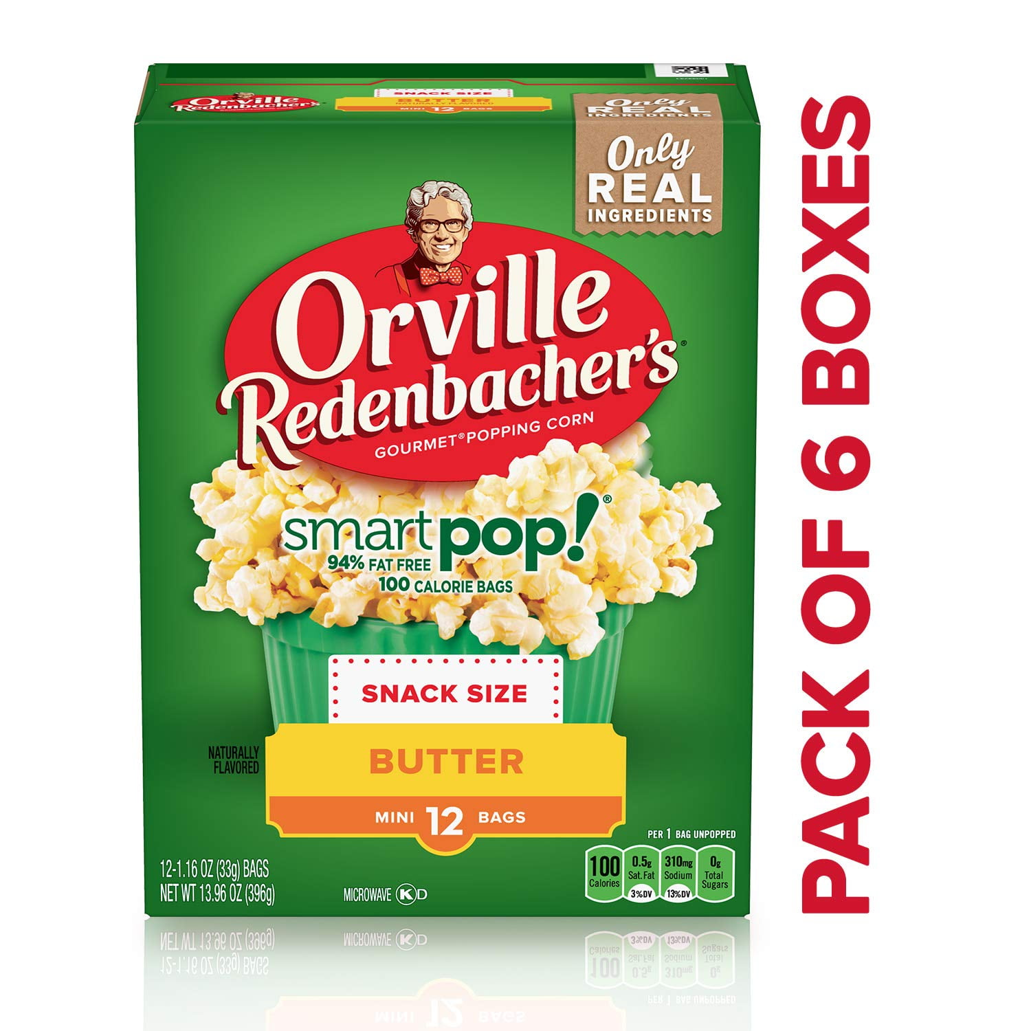 Orville Redenbacher’s SmartPop! Butter Microwave Popcorn,13.96 Oz,Pack