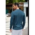 thumbnail image 5 of COOFANDY Knit Polo for Men Long Sleeve Collared Sweater Polo Business Casual Polos with Pocket, 5 of 8